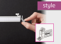 Preview: Style Rollgleiter Ersatzteil Style Schiene